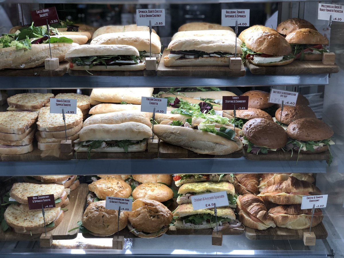 Darrenpassmore's tweet photo. New range of fresh Deli Sandwiches and Pastries &amp; Pretzels @BupaCromHosp #dalluccicaffe https://t.co/8Y9ILQV2Lc