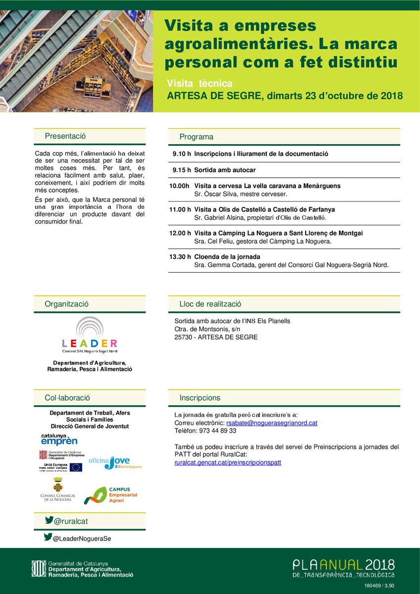LEADERNogueraSe's tweet photo. 📌Jornades #PATT2018 📌#programaArrenca #emprenedoria #CEIBalaguer #Diferència2 #olisCastelló https://t.co/rkD9bLCE1z