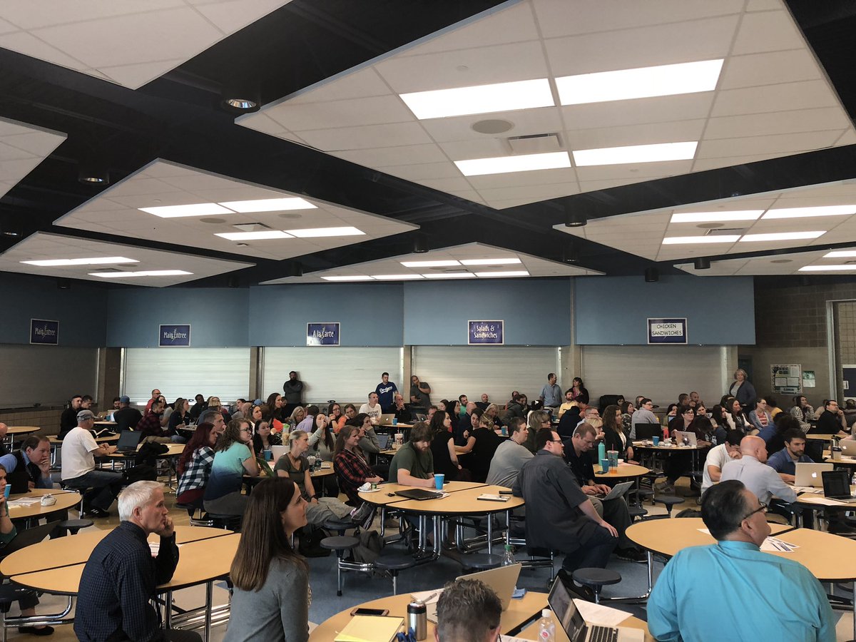 jjjjbitton's tweet image. SLO’s, Results Cycle, &amp;amp; Canvas, oh my! @alpineschools Westlake HS teachers are here and ready to learn. #ASDeveryONE #truetotheblue