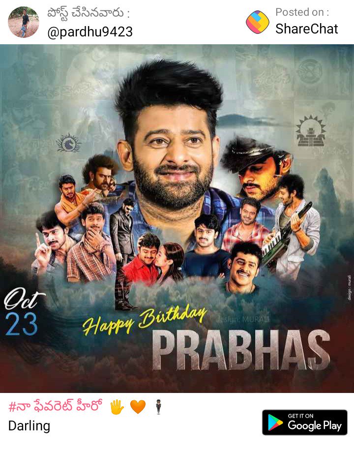 RebelstarBhanu's tweet photo. #HappyBirthdayPrabhas https://t.co/L7WniHUxgf