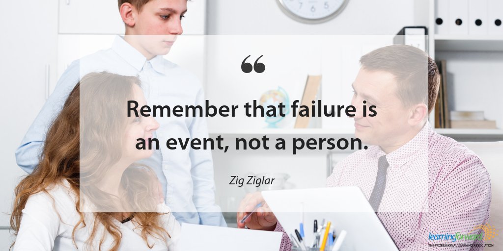 We want to remind educators not to allow failure to define who you are or who someone else is. #MondayMotivation #Edu