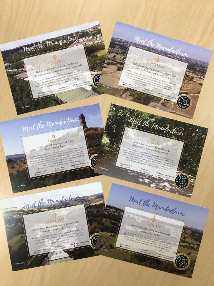 weareindividual's tweet photo. We love the ‘Meet The Manufacturer’ campaign we have created for @Trojan_Baths. Over a 12 weeks, key stakeholders are being sent a postcard each week that gives them some facts about Trojan Baths, leading to a fab surprise at the end! #Yorkshire #TrojanBaths https://t.co/Oh3D2z1IYi
