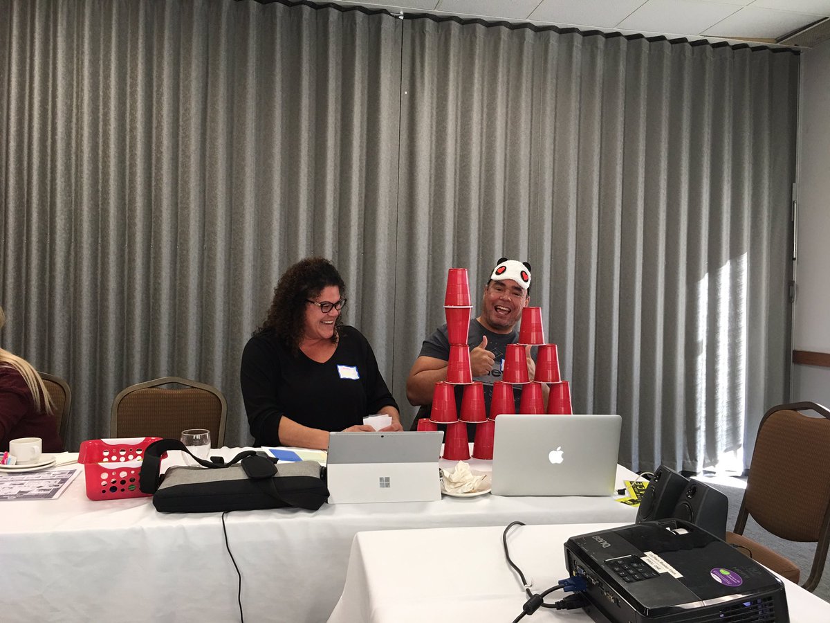 Kimkirk20's tweet image. Empathetic learning process - speaking and listening to stack cups blindfolded. So much fun! #cancode #digiLitxLTS @ceebs_borden @RobTheITguy @7GenerationsEd @FCLEdu @dtangred