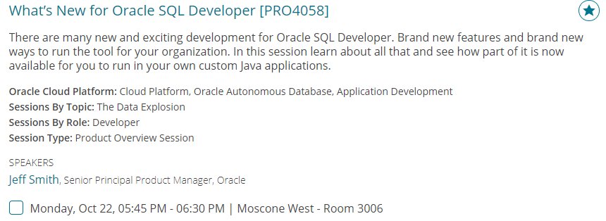 OracleSQLDev's tweet photo. Don't miss our session today - what's new and what's coming for SQL Developer

https://t.co/uh14Ur3xHs https://t.co/abovFo6542