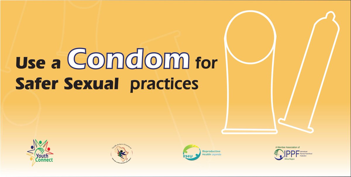We will always remind you about the use of Condoms  because  they reduce the risk of spreading Sexually Transmitted Infections and they are an essential to family planning tool 
<a href="/IPPFAR/">IPPFAR</a>  <a href="/RHUganda/">Reproductive Health Uganda</a> 
#Youthconnect #RHUgandaTalks