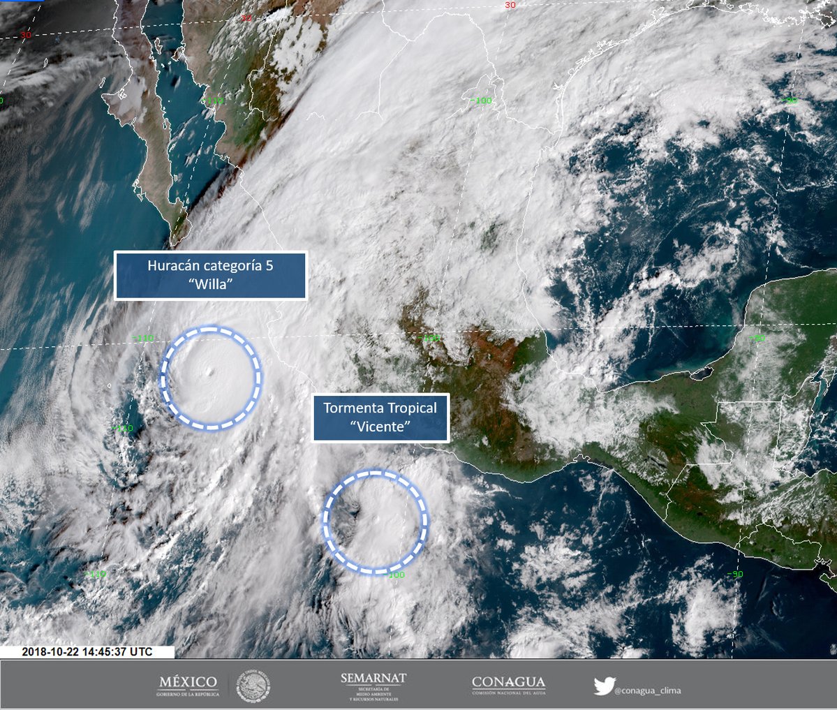 RobertoLopezJal's tweet photo. Les informo que por órdenes del gobernador, @AristotelesSD, se instaló una mesa de monitoreo permanente, coordinada por @PCJalisco para dar seguimiento a la trayectoria del huracán #Willa. https://t.co/KtEmbDm3LX