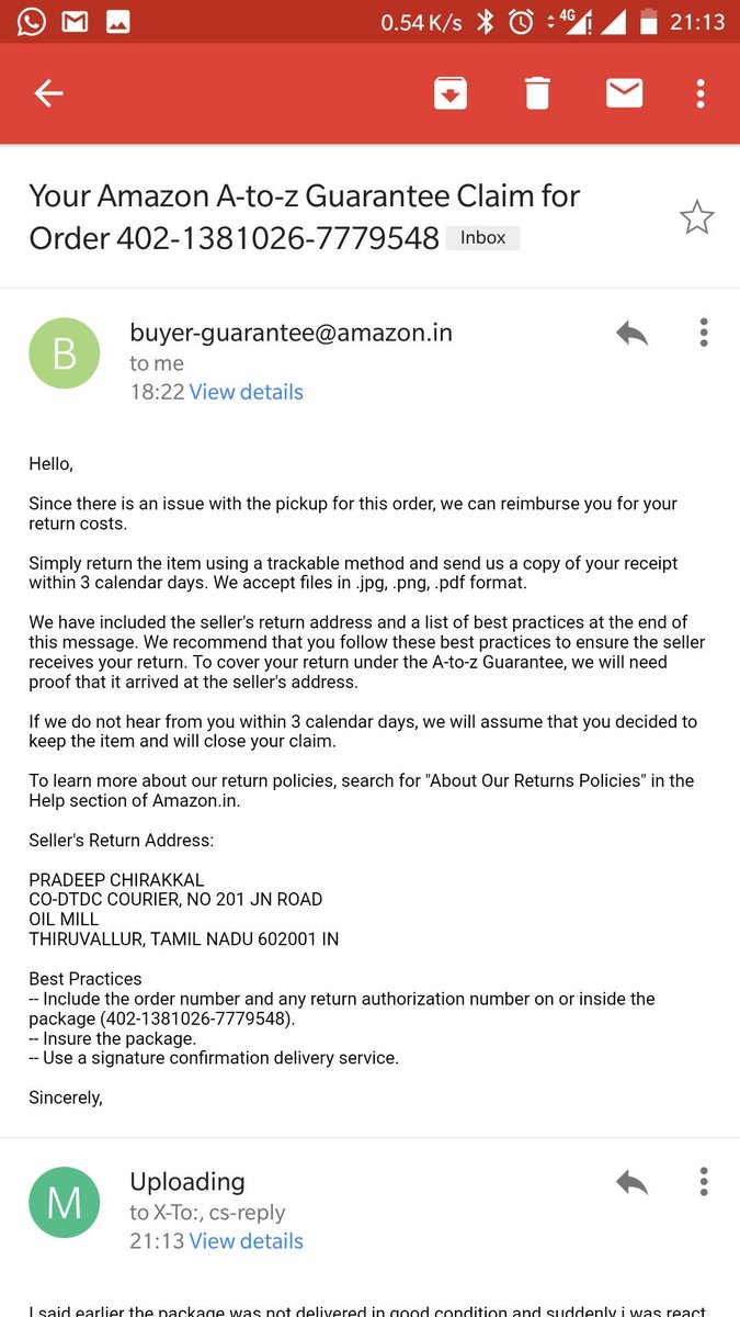 ikshatri's tweet image. Its has been more than one month but @amazon is manipulating no refund till. Date.. I think u dont want to return ur worst product.. @Flipkart #fakeamazon #worstcustomerservice #saynotoamazon #Amazonsuks #amazonawol