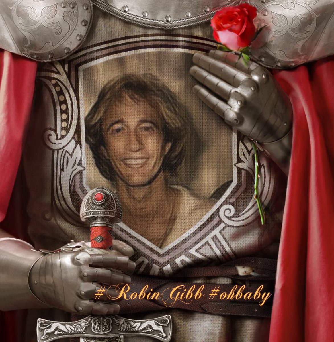 DeppsDiamond's tweet image. As it should have been-SIR Robin Hugh Gibb. #RobinGibb #ohbaby #BeeGees @BeeGees