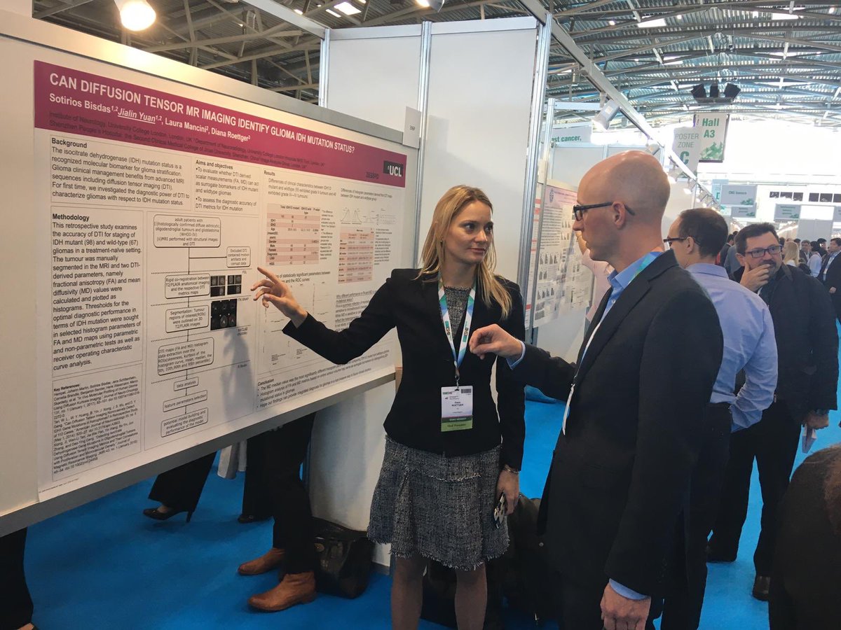 #ESMO18 Role of DTI #MRI to identify IDH Mutation in #Glioma Collaboration with <a href="/SBisdas/">Sotirios Bisdas</a> <a href="/uclh/">UCLH</a>
