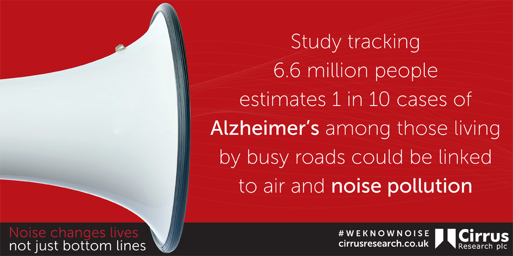 cirrusresearch's tweet photo. #weknownoise #healthandsafety #hearingloss #alzheimersawareness https://t.co/aVc7xj16lr