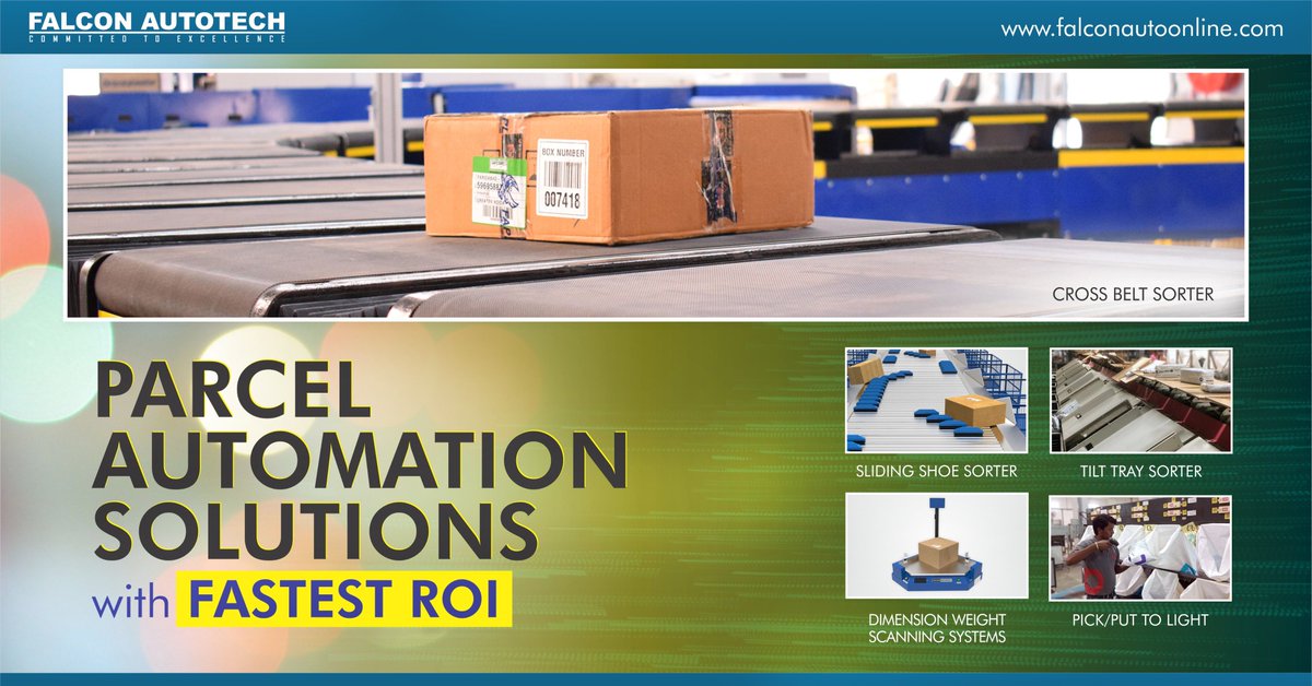 falconautotech's tweet image. Parcel Automation Solutions with FASTEST ROI for Courier, Express, and Postal (CEP) Industries. For more Details Visit goo.gl/BbhnhJ
#ParcelSorting #warehouseautomation #SupplyChain