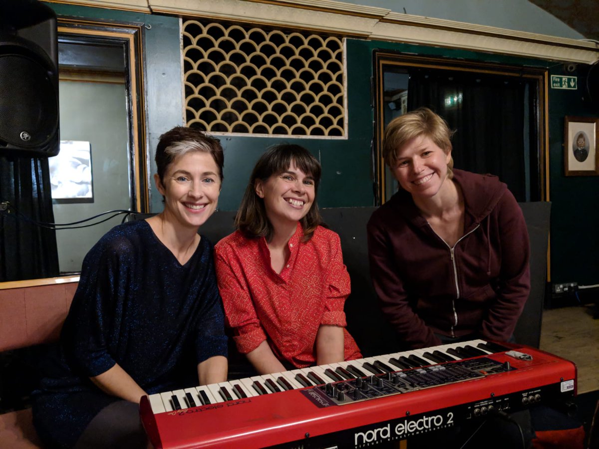 Post gig at the gorgeous @JazzatMirth with <a href="/NaadiaSheriff/">Naadia sheriff</a> and <a href="/amyb_bass/">Amy Baldwin</a>  #livejazz #london #e17