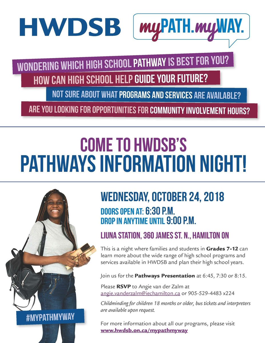 Join us this Wednesday at 6:30pm to learn about all of our pathways &amp; special programs in the ARTS! Dance, Drama, Music, Visual and Media Arts opportunities for all students who are interested! <a href="/HWDSB/">HWDSB</a> <a href="/HWDSB_SHSM/">HWDSB SHSM</a> <a href="/GPAandSHSM/">Glendale Arts</a> <a href="/hwdsbArtSmart/">ArtSmart</a> <a href="/nusteelcentre3/">NUSTEEL</a> @_GCooke @KGrahamHWDSB