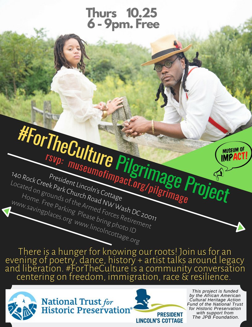 4 More days ... #ForTheCulture Pilgrimage Project - RSVP museumofimpact.org/pilgrimage
