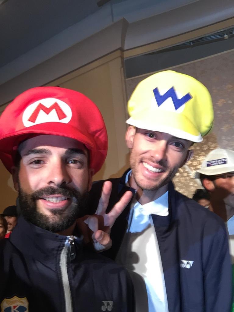 -> Finally we found Luigi! 
-> 最後にルイージが見つかりました！
->Mario &amp; Luigi. 
->Marcos &amp; Salva 
-😂😂😂😂-