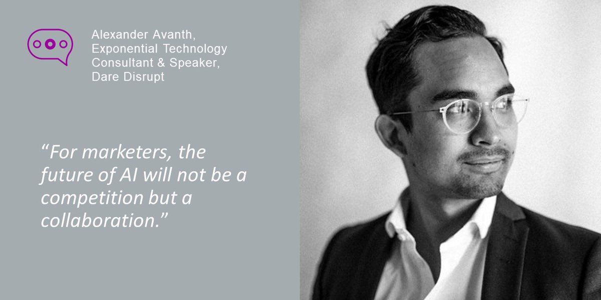 InformaConnect's tweet photo. .@AAvanth of @DareDisrupt has some surprising revelations on #marketing's #future: "Future marketers will be a mix of data scientists and anthropologists, and their work will no longer be product general but consumer-centric". Read why: #AI https://t.co/QyGnLpywtB https://t.co/uac8cNkBEV