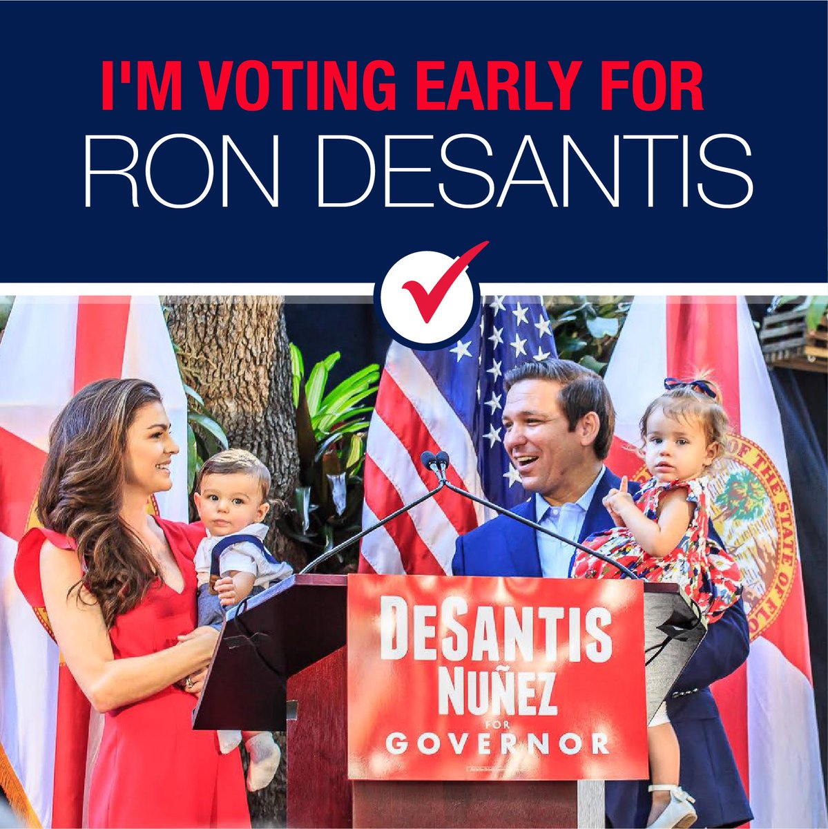 RonDeSantis's tweet photo. Early voting starts today! With three Florida Supreme Court picks, our economy, and safety on the lineโ we must get out there and vote. Find your polling location here: https://t.co/h1J0HAOCfz https://t.co/myD67IVXkE