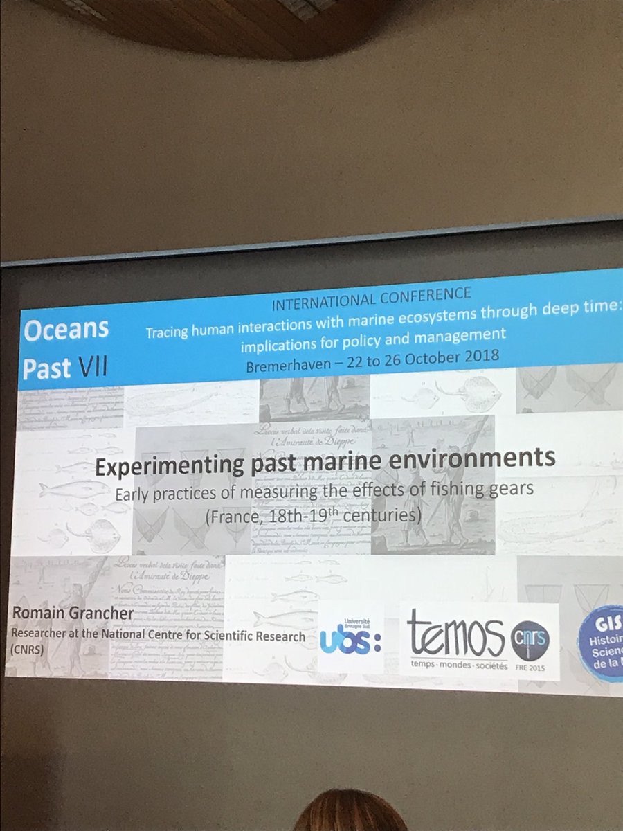 Interesting talk on 17th and 18th century fishing practices in France #oceanspast #fisheries