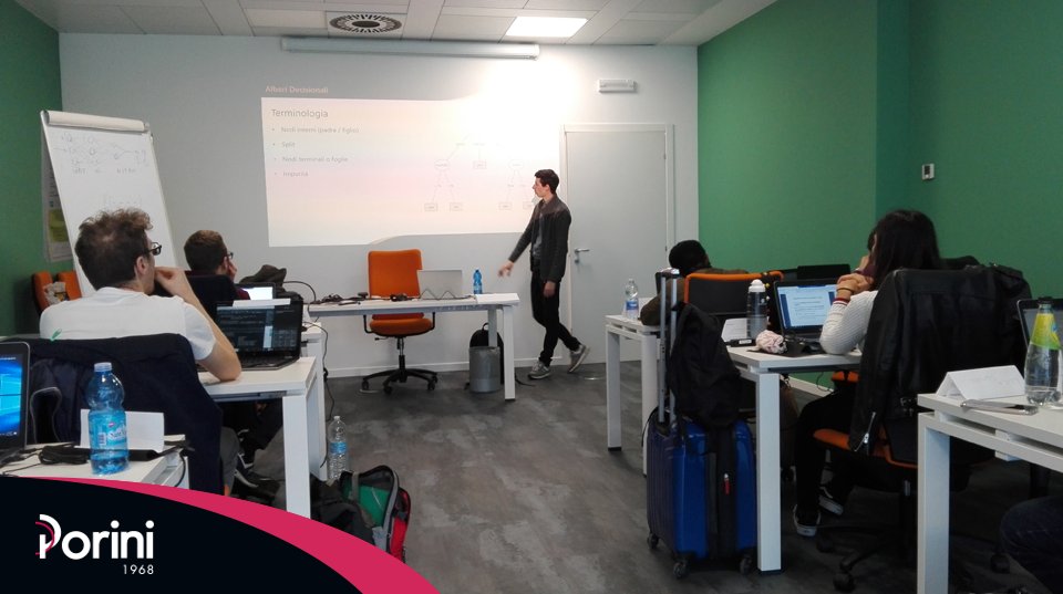 PoriniGroup's tweet photo. Let’s talk about #SupervisedAlgorithms, #Regression and #Classification with #MicrosoftMachineLearning at the #DataAnalystCourse with #PoriniEducation and @ExperisAcademy at @KilometroRosso. https://t.co/Xg5n33RjF4