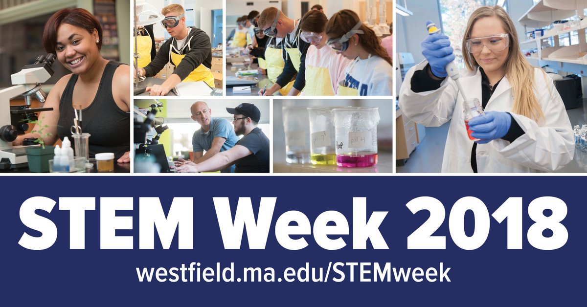 WestfieldState's tweet photo. It's #MassSTEMWeek! 🔬

Throughout the week, we'll celebrate with a variety of activities to engage our campus community and raise awareness about #STEM.

See what we have planned: https://t.co/W2h9hqQtsw https://t.co/owJ08zVuBi