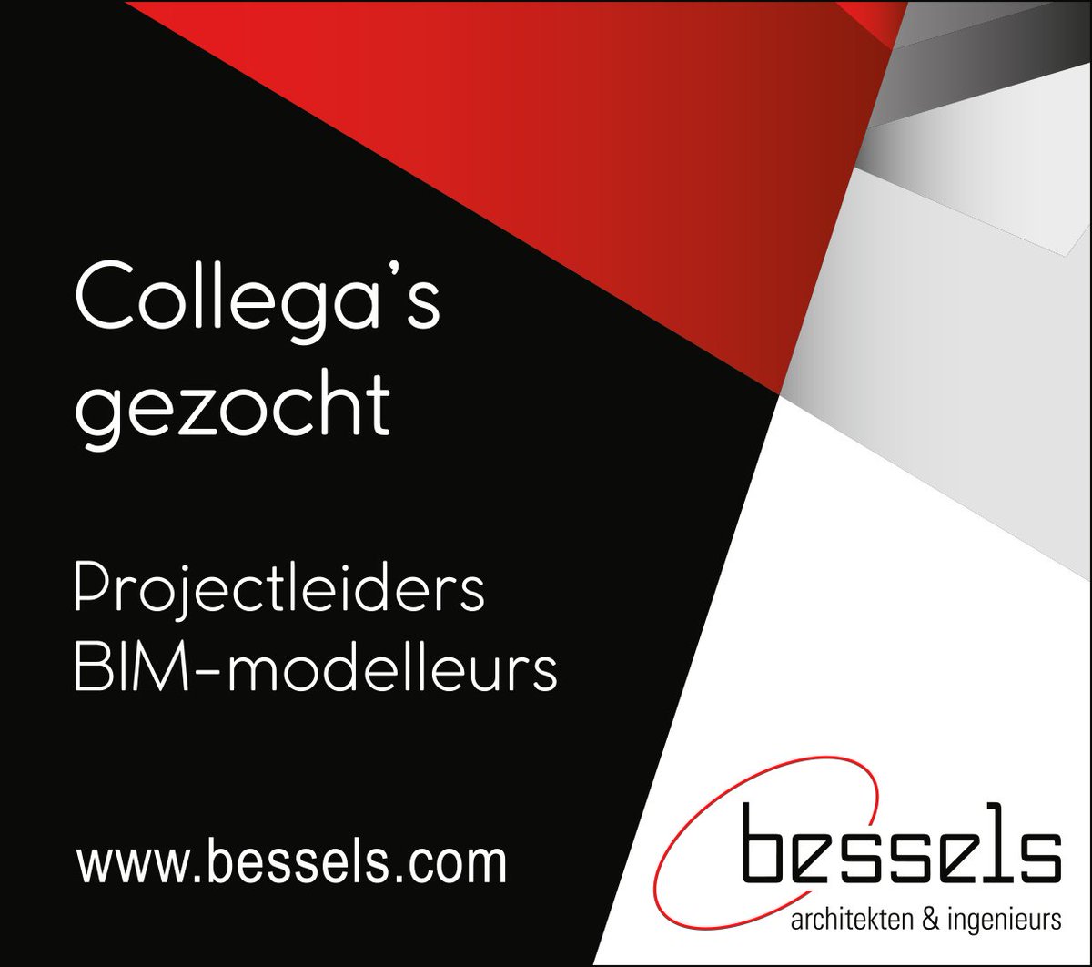 #BIM modelleurs en #Projectleiders reageer snel! bit.ly/2S8XUht