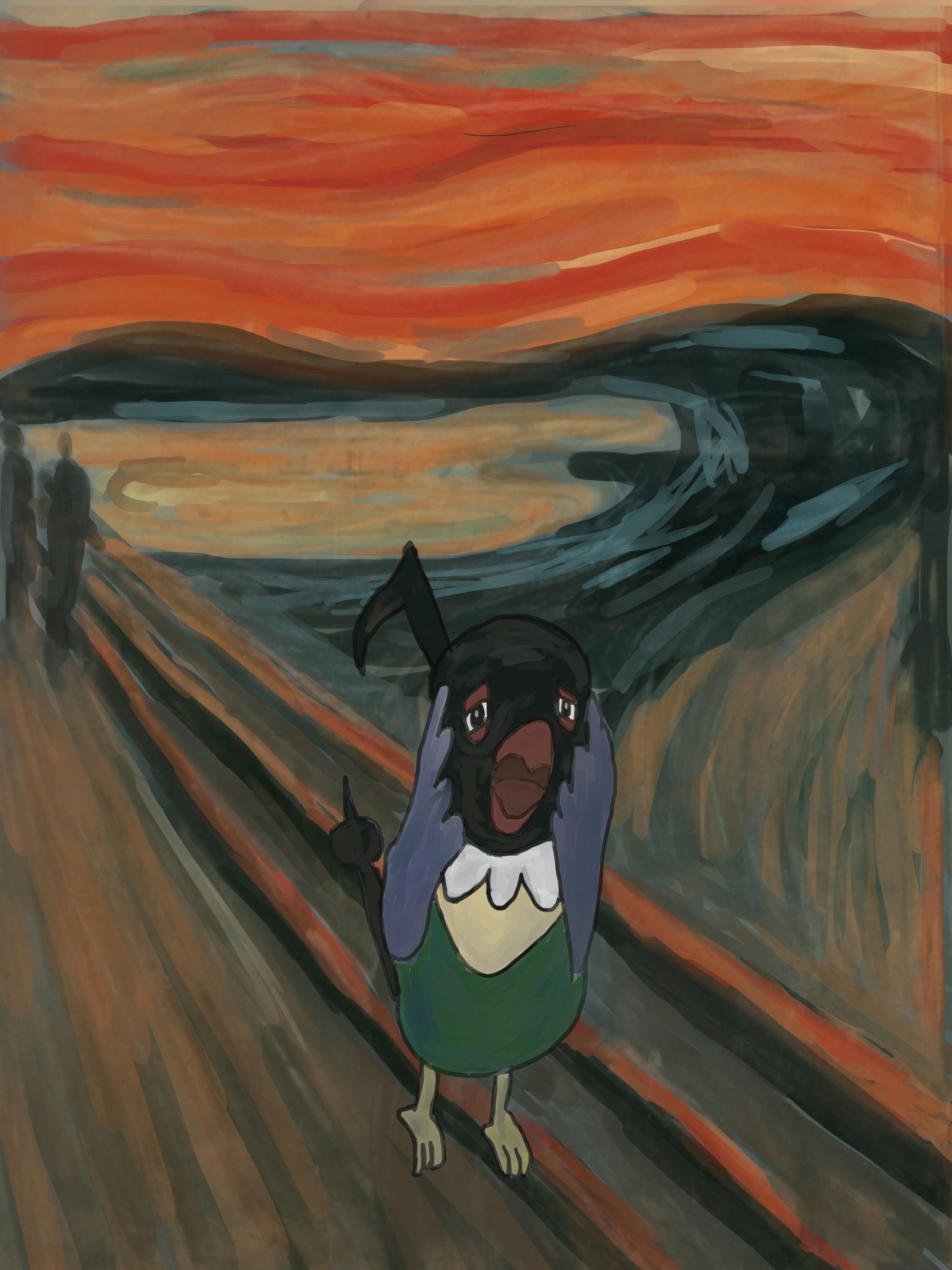 Twitter এ コジコジ ぺラップの叫び 便乗しましたw みんなが自分の好きなポケモン描いたら全種類いけるかな ポケモン絵描きさんと繋がりたい ぺラップ ムンクの叫び ムンク展 Pokemon Chatot T Co Vz7pxoetoz ট ইট র