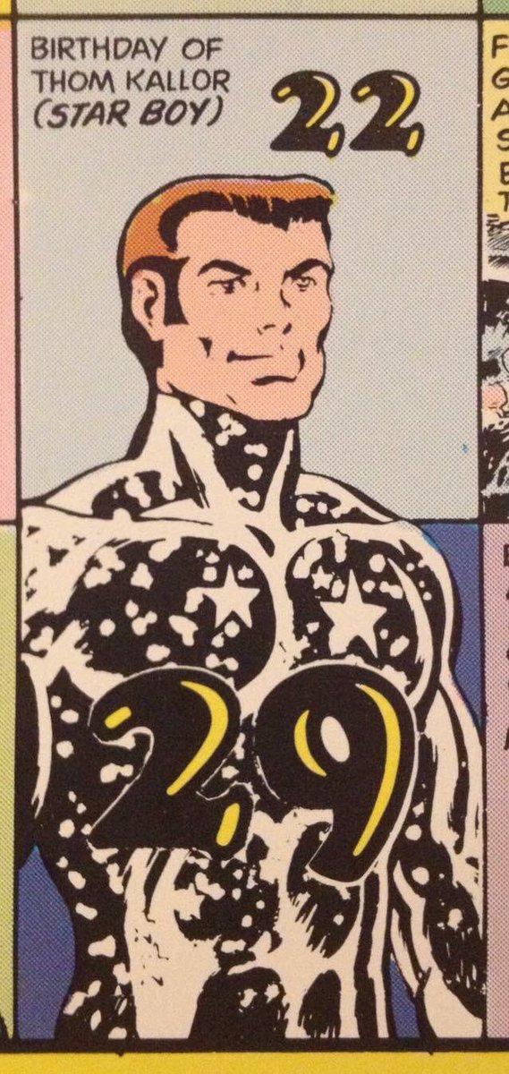 ChuckBrouilette's tweet image. #OhMyStarsAndGarters #HappyBirthday #teamStud #StarBoy #ThomKallor of #Xanthu #gravity powers #LegionOfSuperHeroes60 #temporarilyExpelledForBreakingLegionCode killed #DreamGirl’s ex in selfDefense • popped up in 21stCentury #JusticeSocietyOfAmerica #comics w #mentalHealthIssues