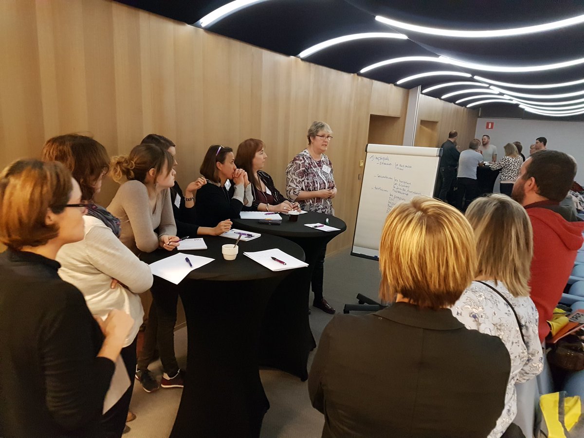 PlanuBe's tweet photo. #Colloque2018 Ateliers de l'après-midi "Gestion de personnes en stress : mise en situation" https://t.co/zQybxXvTea