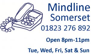 If the #anxiety takes hold &amp; you’d like to talk give our emotional support helpline, MindLine a call.
We're open now until 11pm tonight on:
01823 276 892.

We're here to listen to you without judgement, at your own pace.
