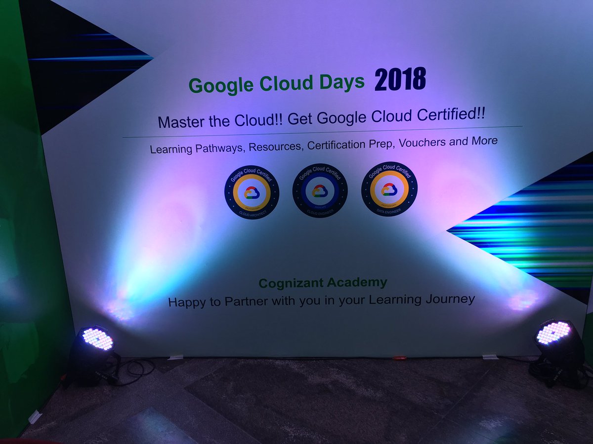 #cognizantgoogleclouddays full day of exciting presentations and solutions!  Thank you Cognizant Chennai!