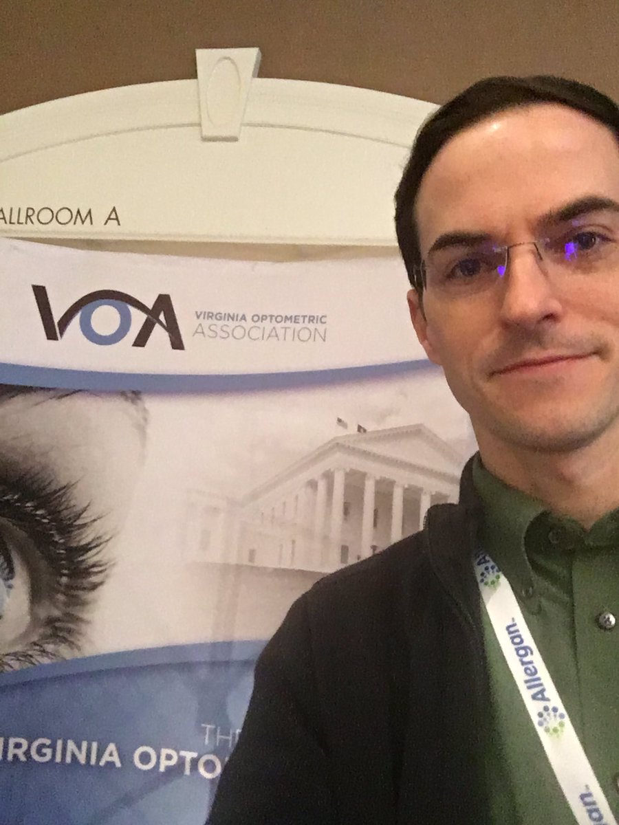 Dr. Mike Johnson attending the Virginia Optometric Conference in Richmond VA.