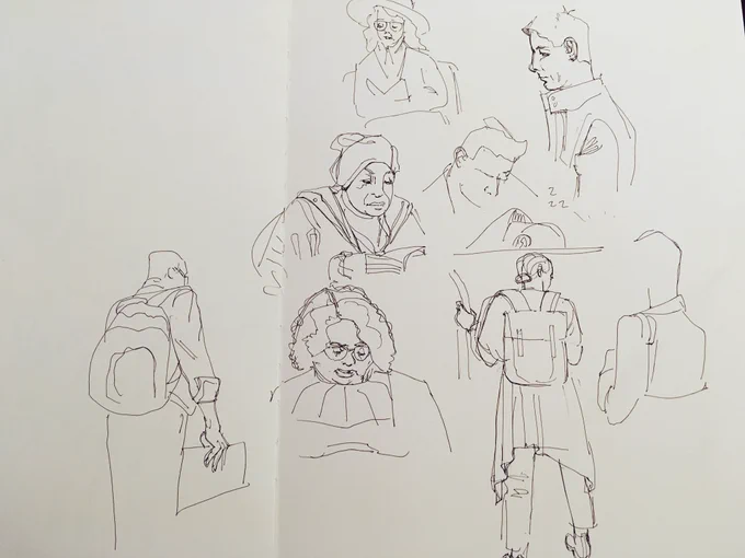 New week, new thread of metro sketches . Lots of sleepy people today. 