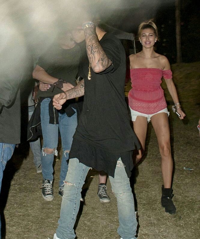 April 12, 2015. Hailey and Justin at Coachella.