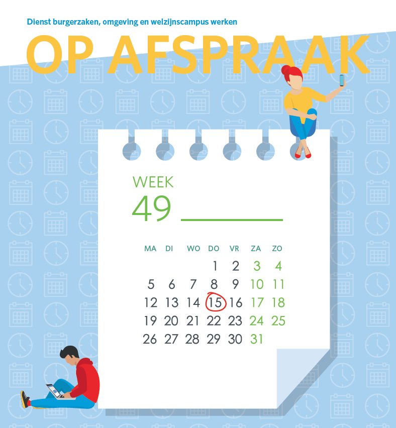 Dienst burgerzaken, omgeving en welzijnscampus van <a href="/GemeenteBrecht/">Gemeente Brecht</a> werken vanaf december op afspraak. Doel: inwoners snel en efficiënt verder helpen én gedaan met lange wachtrijen! Brecht blijft zo inzetten op digitalisering en betere dienstverlening. Info:ow.ly/zq2U30mkdix