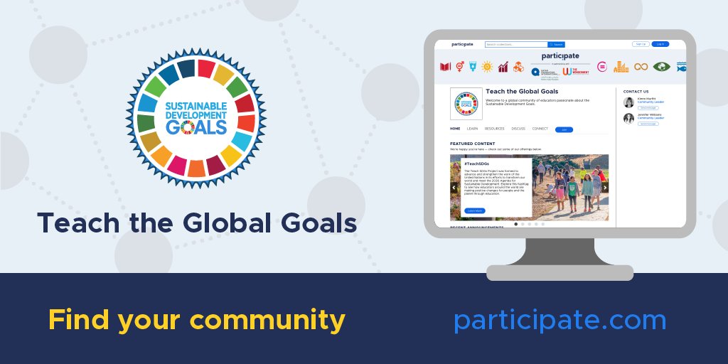 There are SO MANY #TeachSDGs resources out there, it can be overwhelming.

That’s why <a href="/jenwilliamsedu/">Jennifer Williams</a> &amp; <a href="/kmurfitt1/">Kimm Murfitt</a> are bringing you a 2-week deep dive into the #GlobalGoals community.

🗣️ Discussions
🎒 Classroom projects
👥 Collaboration

Join today!
⬇️⬇️
bit.ly/2q36lhs