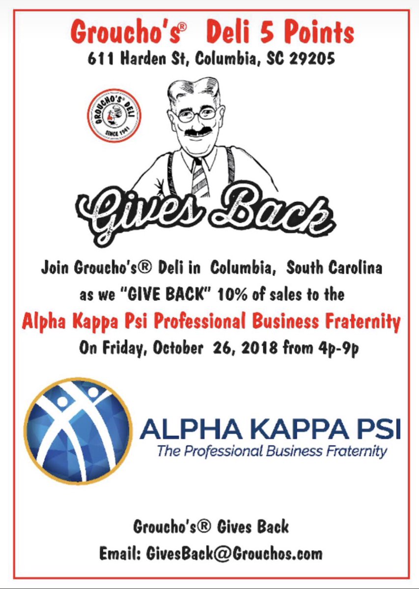 Pass on the cooking this Friday! We’ll see you at our Groucho’s % Night from 4-9 😎