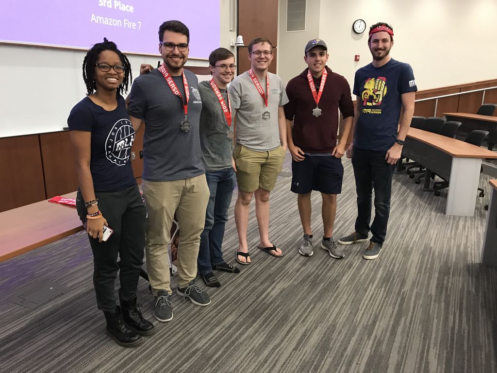 MLHacks's tweet image. #hackkstate third place winners were PhotoCode, a cross platform web application for better handwritten code analysis. This team used @Domaindotcom @GCPcloud and @Qualcomm Dragon board to make their hack a reality. Congratulations! @hackkstate