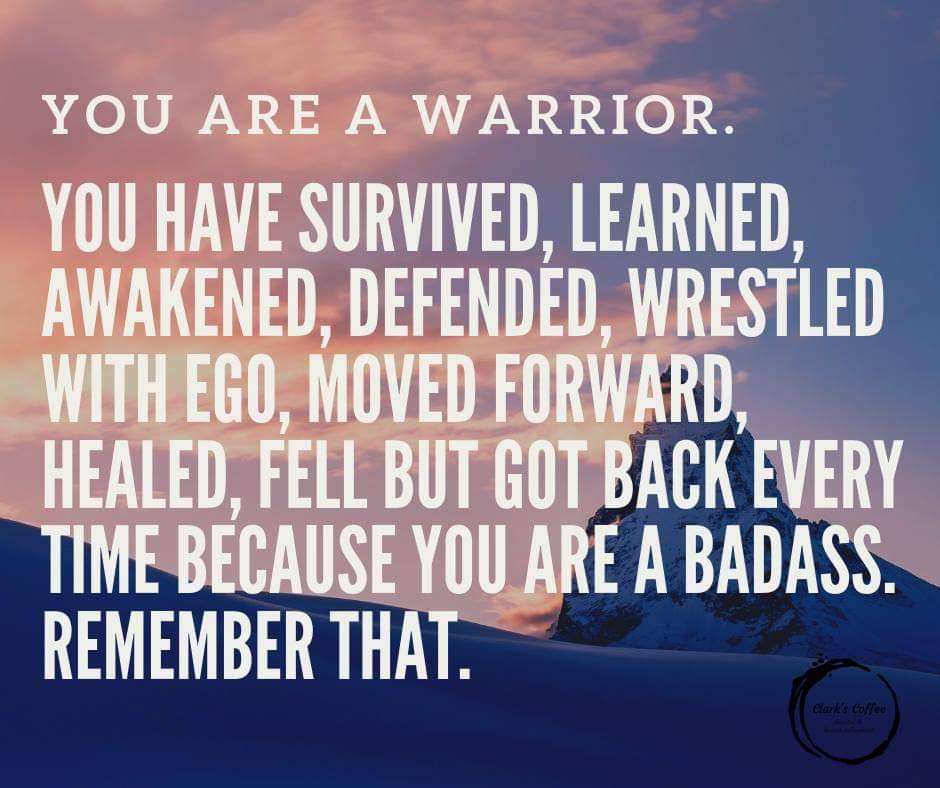 Only you know the struggles of your own journey, only you know how you got through it. That makes you stronger.
#MotivationQuote #PositiveQuote #YouAreStrong #YouAreAWarrior #KeepFighting #YouAreABadass