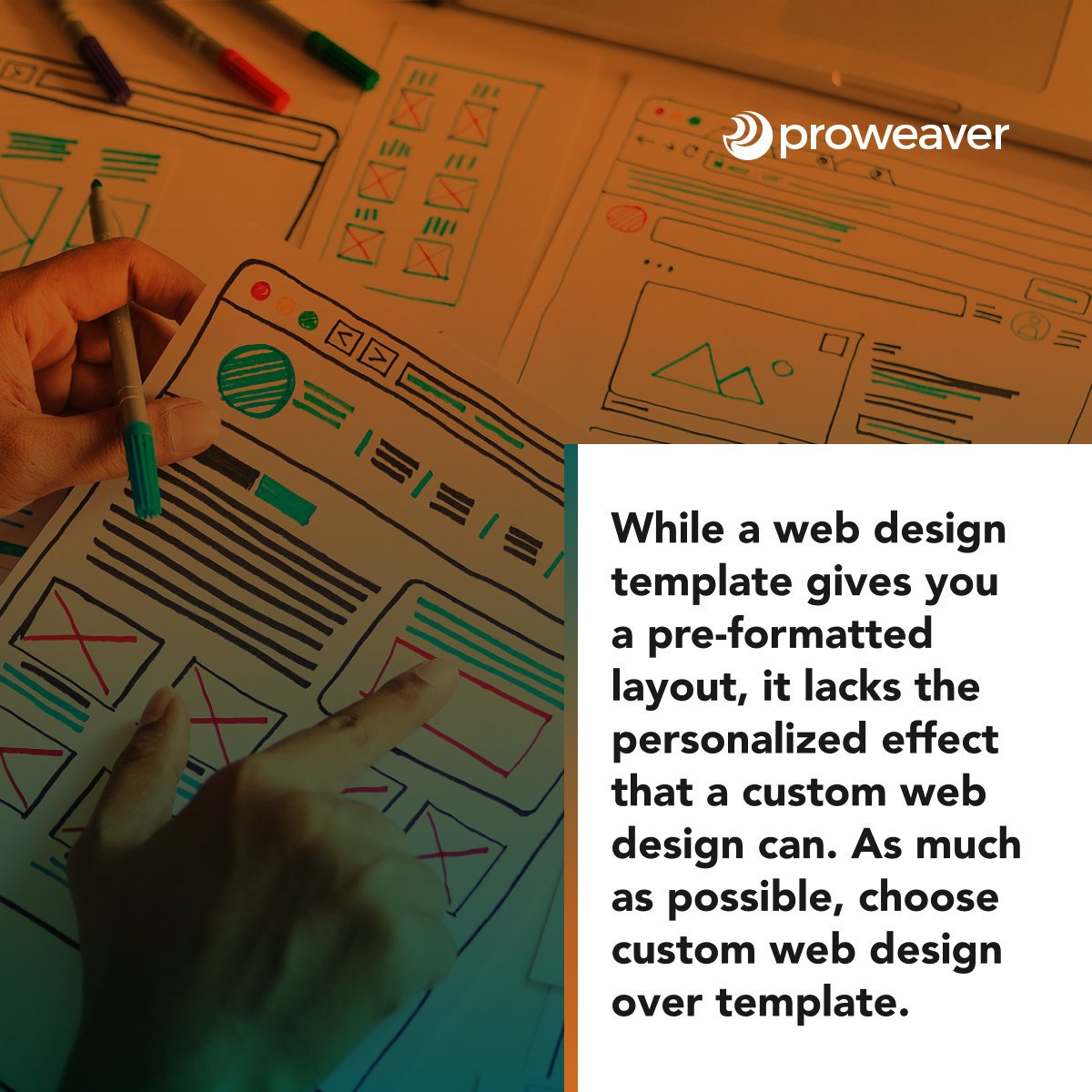proweaver's tweet image. Why You Should Choose Custom Web Design 

#CustomWebDesign #CustomWebDesignServices #WebDesign