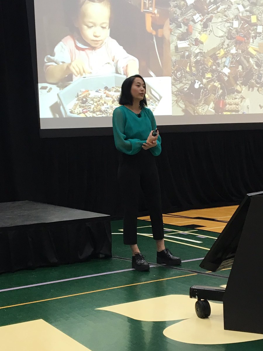 Great talk by @annmakosinski at @durhamcollege “Expand the Possibilities - Young Women in Science, Trades and Technology”.  #YWISTT #WomenInSTEM
