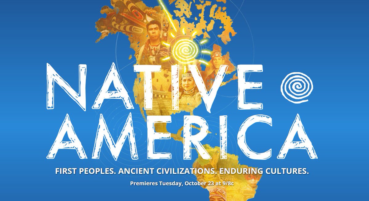 NativePathways's tweet image. TOMORROW is the premiere of PBS's new 4-Part series, #NativeAmerica, that challenges everything we thought we knew about the Americas before and since contact with Europe. Learn more at pbs.org/native-america… #NativeHistory #FirstPeople #ThinkIndian #MondayMotivation