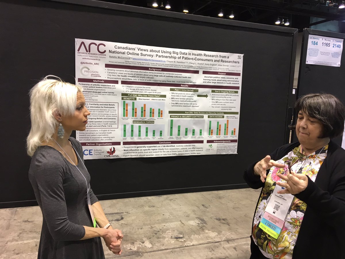 Linda Li (@lli_1) on Twitter photo Discussing views of patients on the use of various types of databases for research at #ACR18. See <a href="/nataliem_ubc/">Natalie</a> <a href="/steveston_gal/">Kelly English</a> in action. <a href="/Arthritis_ARC/">Arthritis Research Canada</a> <a href="/CherylKoehn/">Cheryl Koehn</a> @Dr_Clayon <a href="/PhysioKTBroker/">Alison Hoens</a> Discussing views of patients on the use of various types of databases for research at #ACR18. See <a href="/nataliem_ubc/">Natalie</a> <a href="/steveston_gal/">Kelly English</a> in action. <a href="/Arthritis_ARC/">Arthritis Research Canada</a> <a href="/CherylKoehn/">Cheryl Koehn</a> @Dr_Clayon <a href="/PhysioKTBroker/">Alison Hoens</a>