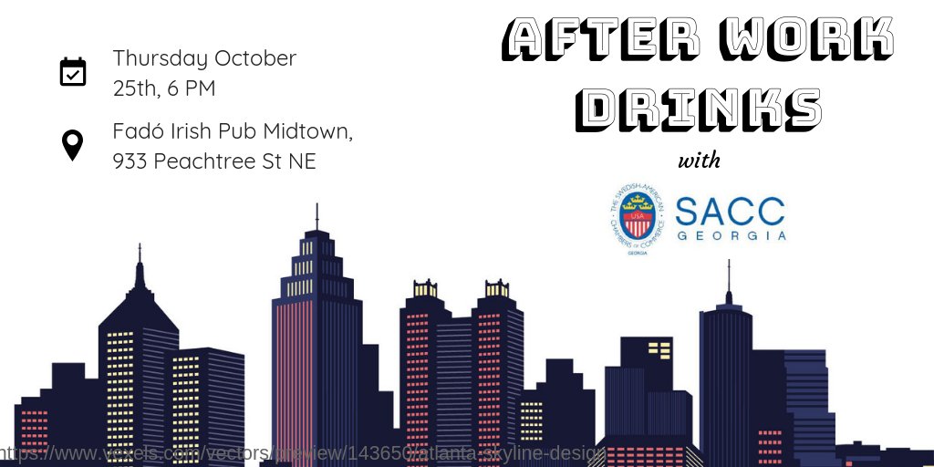 SACCGeorgia's tweet photo. Don't forget to sign up for this Thursday's After Work Drinks! More info via this link: https://t.co/wCLguEqiBu https://t.co/a9fN0S0pKh