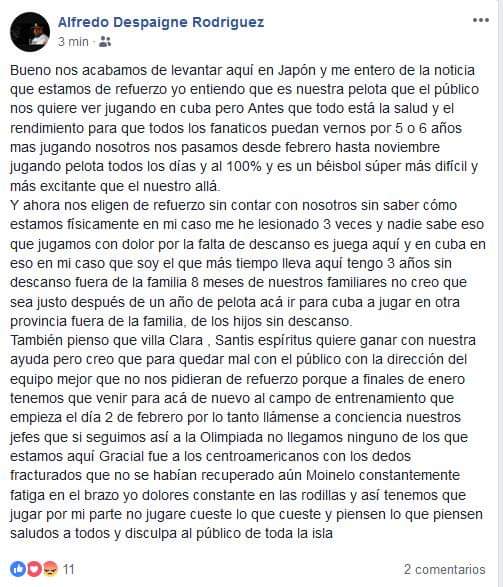 @DiazCanelB Crece la  polémica y el comentario en la calle se incrementa, Abel Falcón lo definió como #japonicidio la desición inconsulta de que los peloteros cubanos en Japón cuando terminen se incorporen a jugar #58SerieNacional @LazaroE97 @CondeRavassa