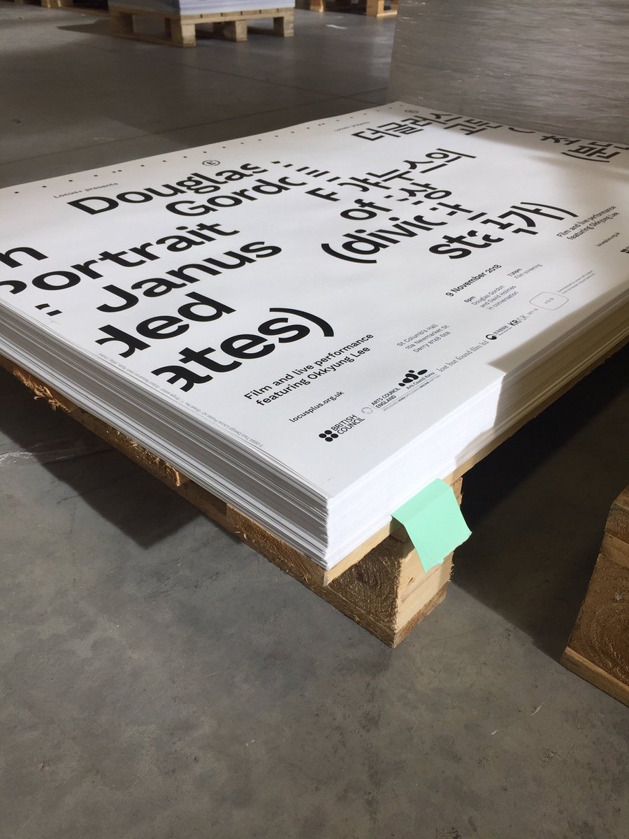 Locus+ (@locusplus) on Twitter photo Posters for our next event on press. Douglas Gordon and <a href="/okkyunglee/">okkyung lee (이옥경)</a> live in Derry plus in conversation with @DavidHolmesProducer 9th November @kccuk <a href="/voidgallery/">Void Gallery</a> Posters for our next event on press. Douglas Gordon and <a href="/okkyunglee/">okkyung lee (이옥경)</a> live in Derry plus in conversation with @DavidHolmesProducer 9th November @kccuk <a href="/voidgallery/">Void Gallery</a>