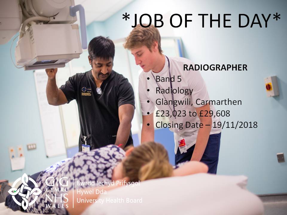 *JOB OF THE DAY* - *RADIOGRAPHER*
Interested in this role? Click here...
bit.ly/2q4Geqs
#Glangwili #Carmarthen #Radiographer #Band5 #TrainWorkLive #HDdaJOTD
<a href="/CURadiography/">Cardiff Radiography</a> <a href="/RadiographyJour/">Radiography Journal</a> <a href="/garthomas78/">Gareth Thomas</a>