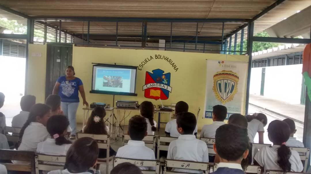 Sub Delegación Carora, imparten ponencia "Prevención integral al consumo de drogas", en la U.E. "Carora I", parroq. Trinidad Samuel, a fin de promover el conocimiento en los jóvenes sobre los factores de protección que disminuya la vulnerabilidad ante el consumo de las drogas.