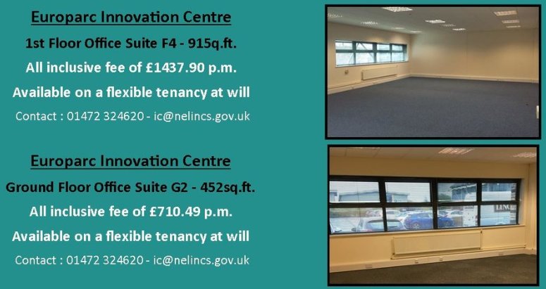 NEL_Partnership's tweet photo. We currently have a number of vacancies at #InnovationCentre, #PoplarRoad and #AlexandraDock #Businesscentre in #NELincs. If you're interested in one of the vacancies use the contact details below on each location ⬇️ #Grimsby #OfficeSpace #Business https://t.co/VM0iMUDtUD