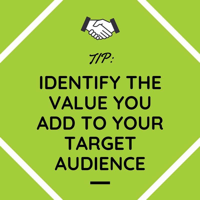 Branding tip Monday! Identify the value you add to your target audience. Why should someone buy your product? Understand what influences your consumers the most. #brandingtipmonday