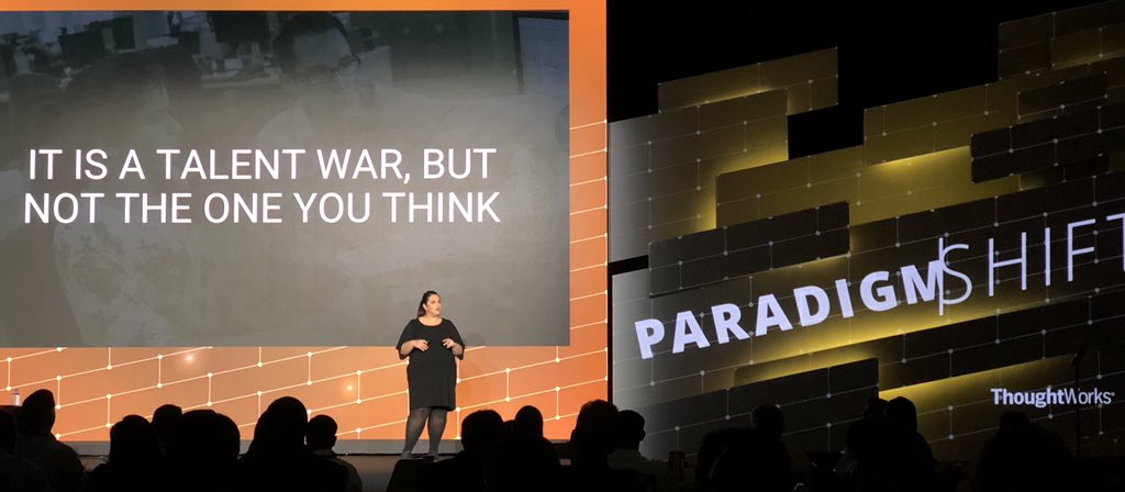 dino_frese's tweet image. Many times today it was mentioned already - the war for talent - you need to figure out, how to access, attract and keep talent = people. There is so much to get right when it comes to people ;-) #TWParadigmShift